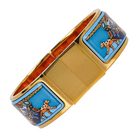 hermes bracelet lock|vintage hermes enamel bracelet.